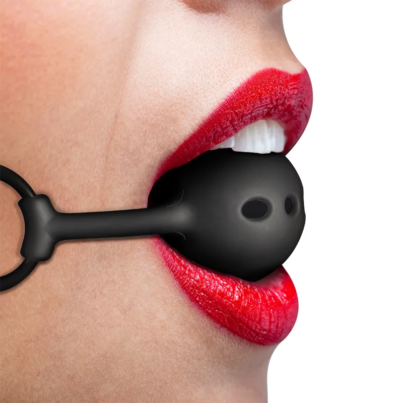Fetish Submissive Bondage - Breathable Silicone Ball Gag - Náhubok