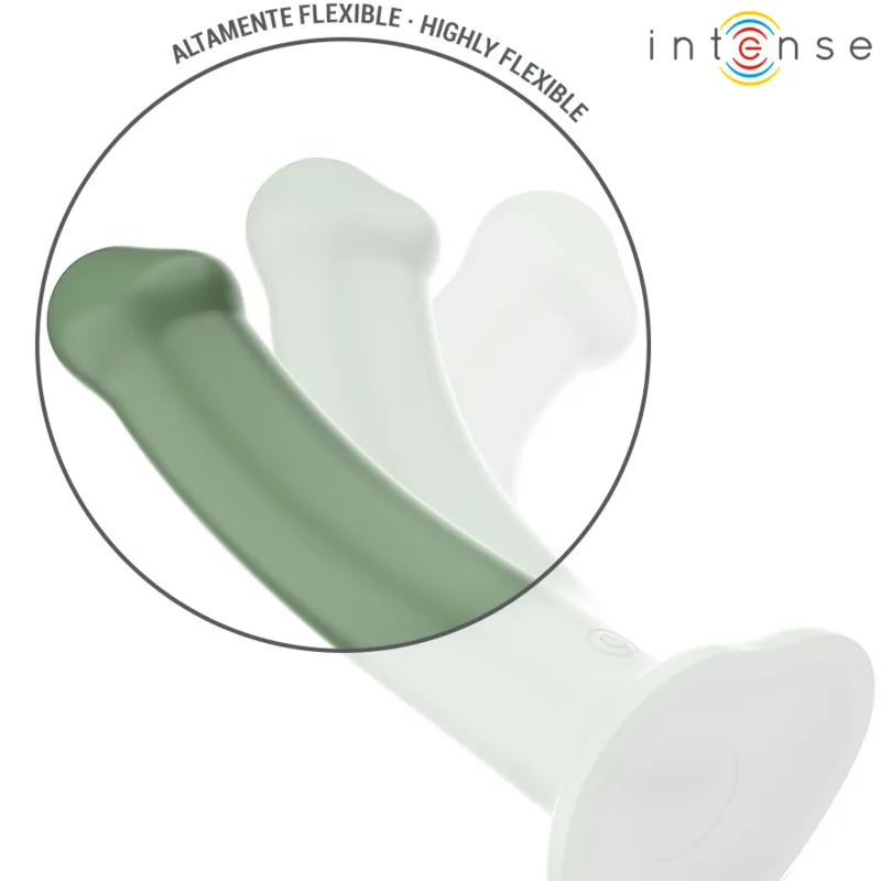 Intense - becca vibrator with suction cup 10 vibrations green remote control 4