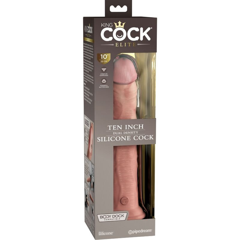 King cock - elite realistic silicone dildo 25.4 cm 4