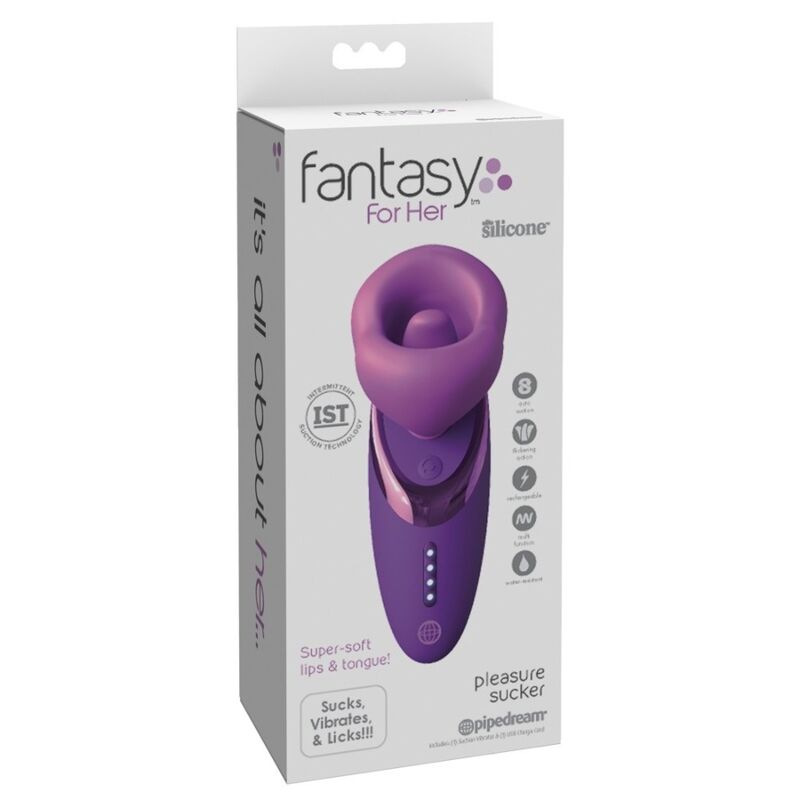 Fantasy for her - pleasure sucker vibrator purple 7