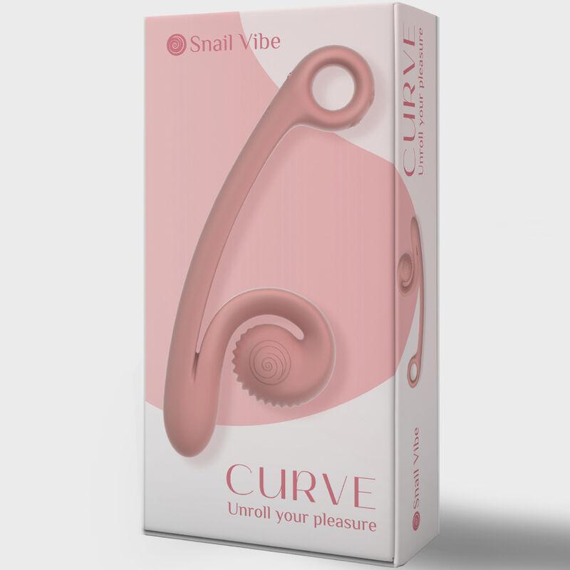 Snail Vibe Curve Vibrator Peach 3
