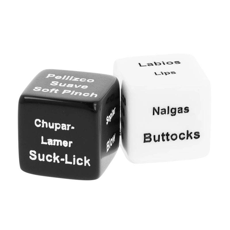 Black&silver - dice for couples es/en