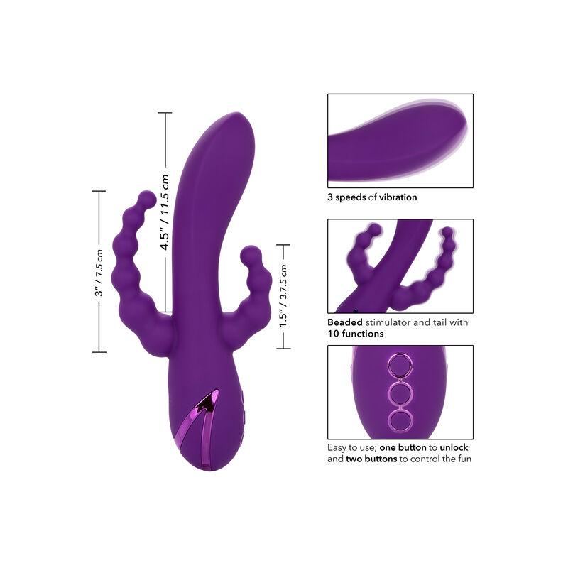 Calex Long Beach Bootylicious Purple - Multifunkčný Vibrátor 6