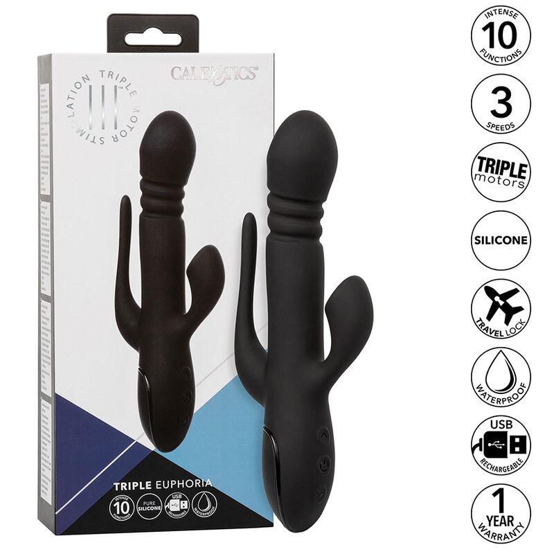 California Exotics - Vibrator Triple Euphoria Black 1