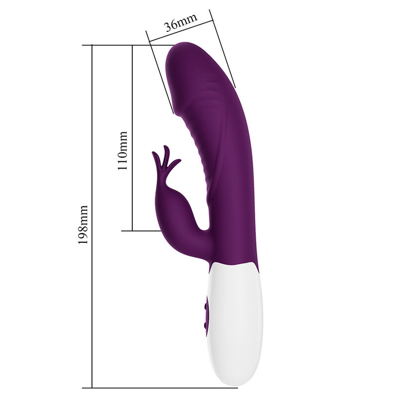 Pretty love - rogue muse 30 function rabbit vibrator purple 3