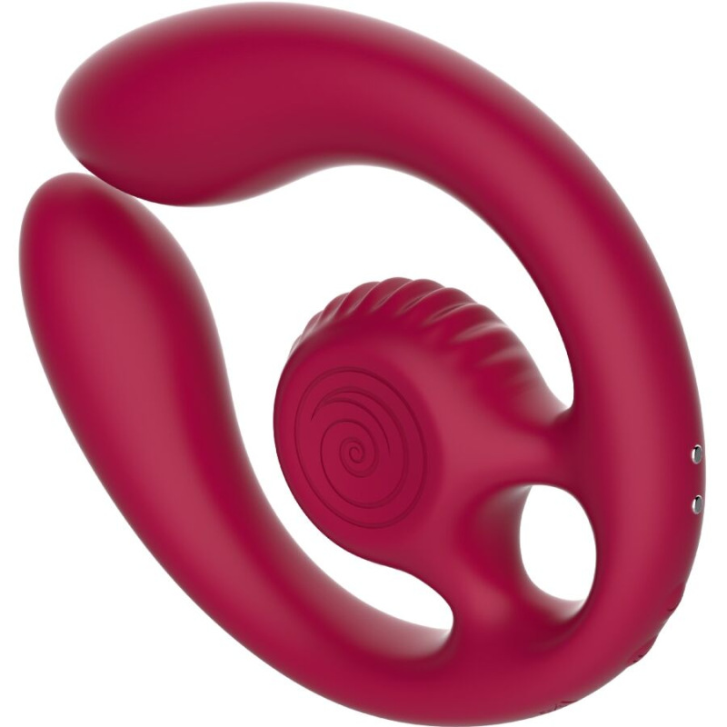 Snail vibe - gizi duo couples stimulator remote control burgundy 2