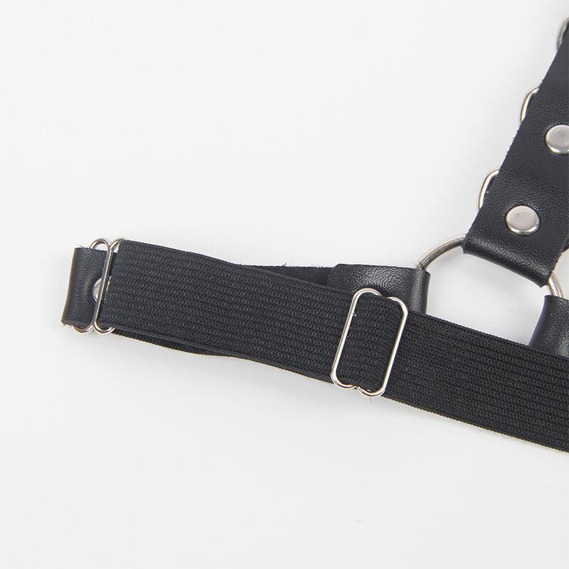Subblime - Belt And Garter Harness With Rings And Chaindetail One Size 8