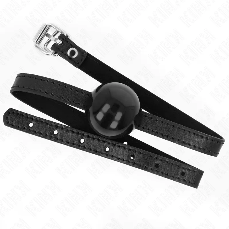 Kink - Black Single Solid Ball 4 Cm Gag 65 X 1.5 Cm