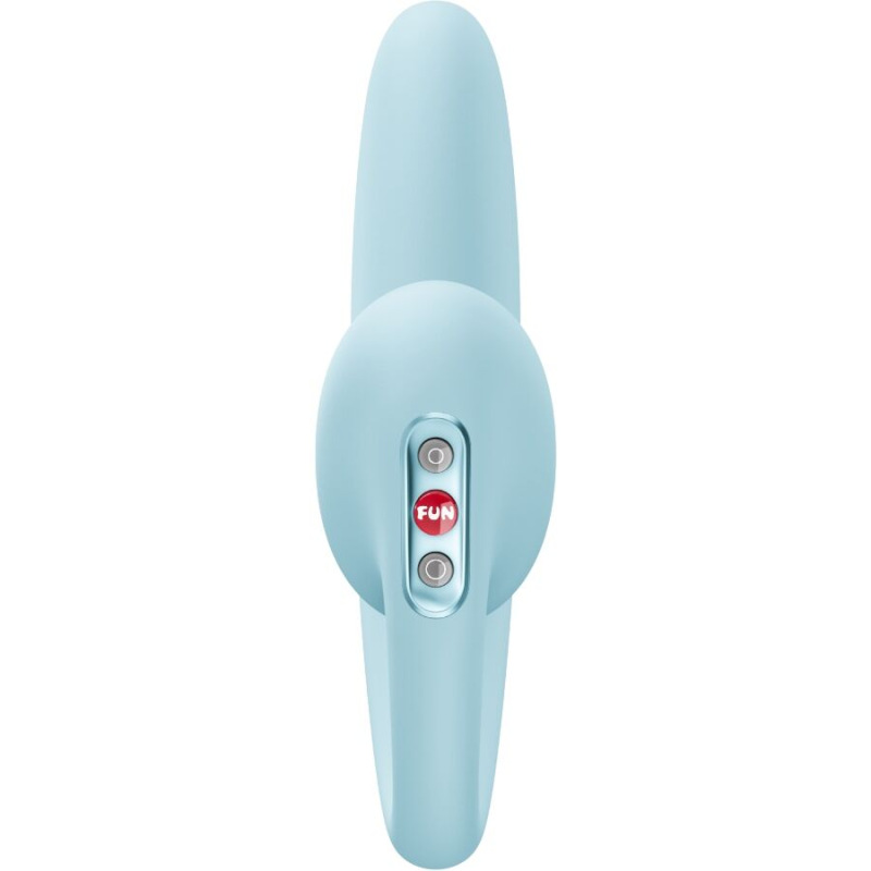Fun factory - crescendo insertable double air pulse vibrator ice blue 2
