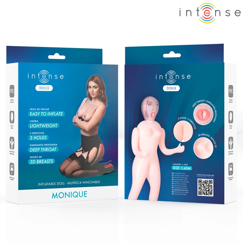 Intense dolls - monique inflatable doll with three orifices 3