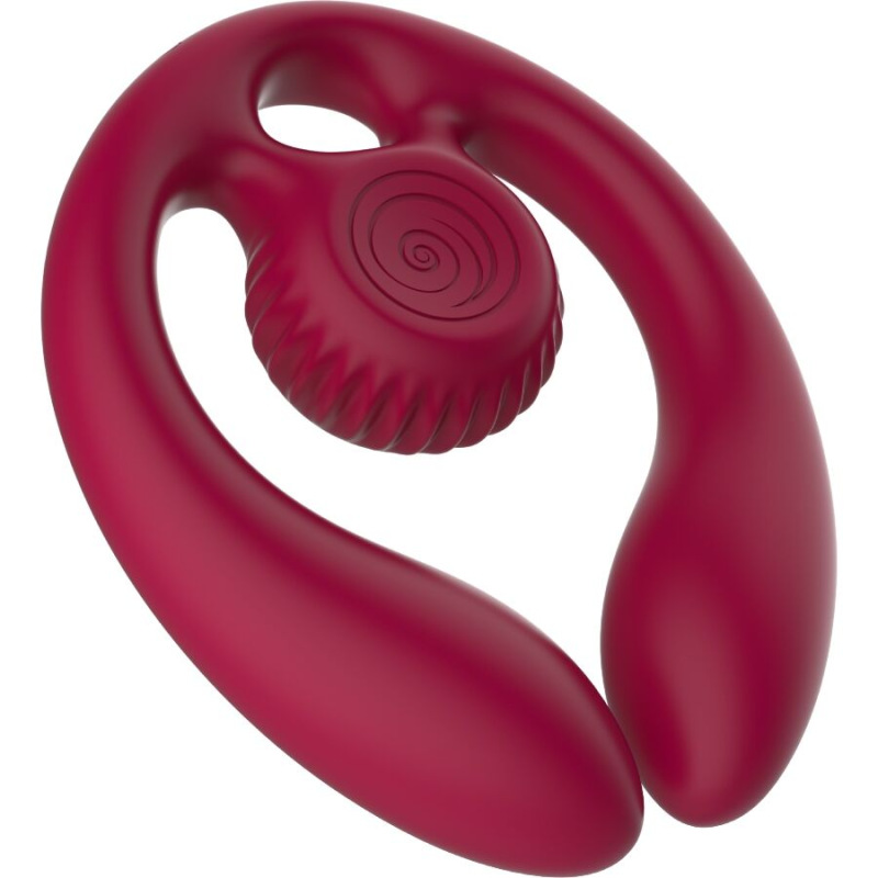 Snail vibe - gizi duo couples stimulator remote control burgundy 1