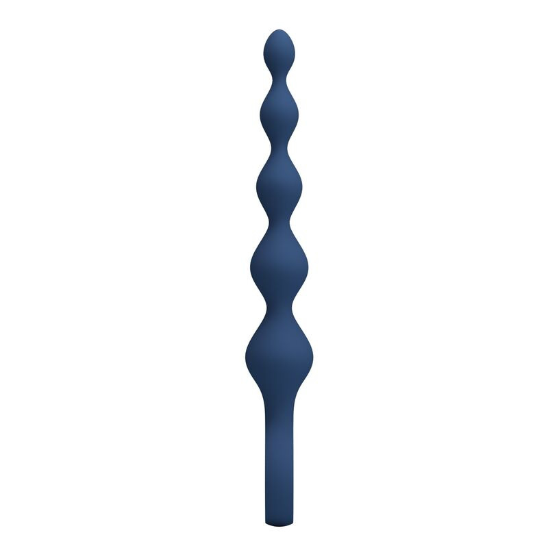 Mr play - blue silicone anal beads & anal plug 20.4 cm 3