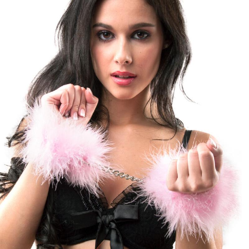 Pink Marabou Handcuffs