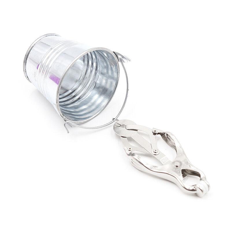 Ohmama Fetish Nipple Clamps With Buckets 4