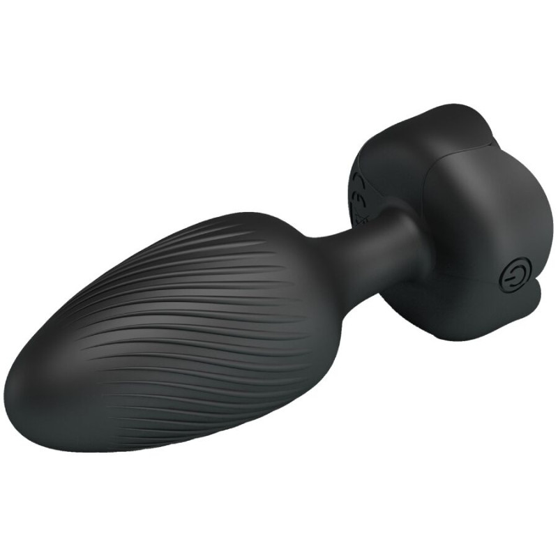 Pretty love - varian anal plug with led light black 10.8 cm 4