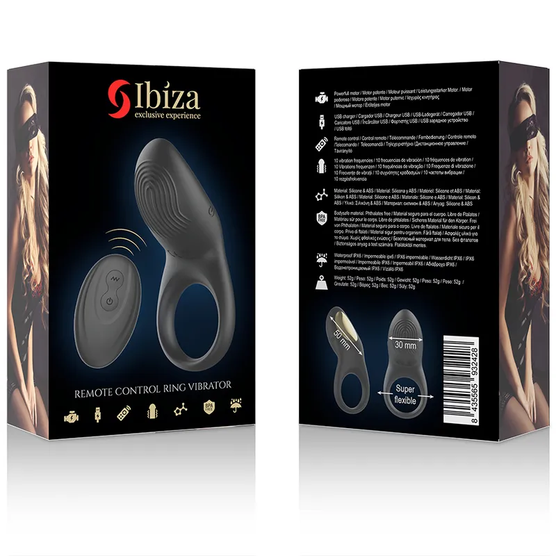 Ibiza Remote Control Ring Vibrator