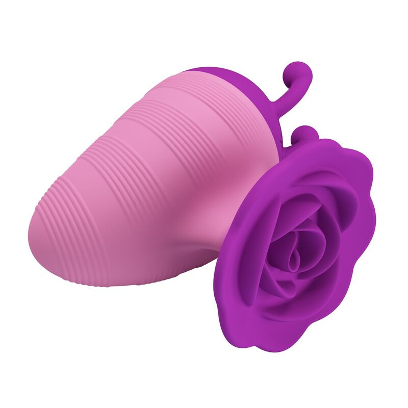 Pretty love - little bee rechargeable clitoral stimulator 7 modes purple-pink