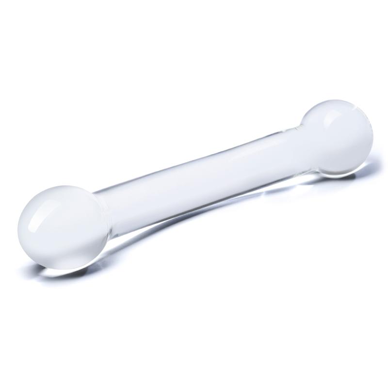 Glas - Curved G-Spot Stimulator Glass Dildo - Sklenené Dildo 8