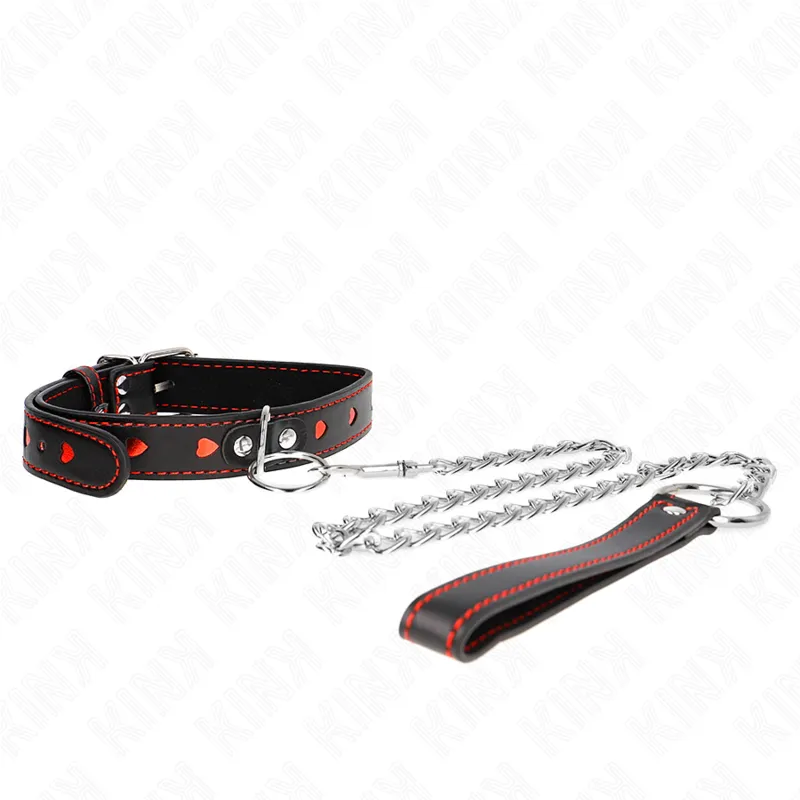 Kink - Necklace With Strap 65 Cm Heart Details 52.5 X 2.5 Cm 2