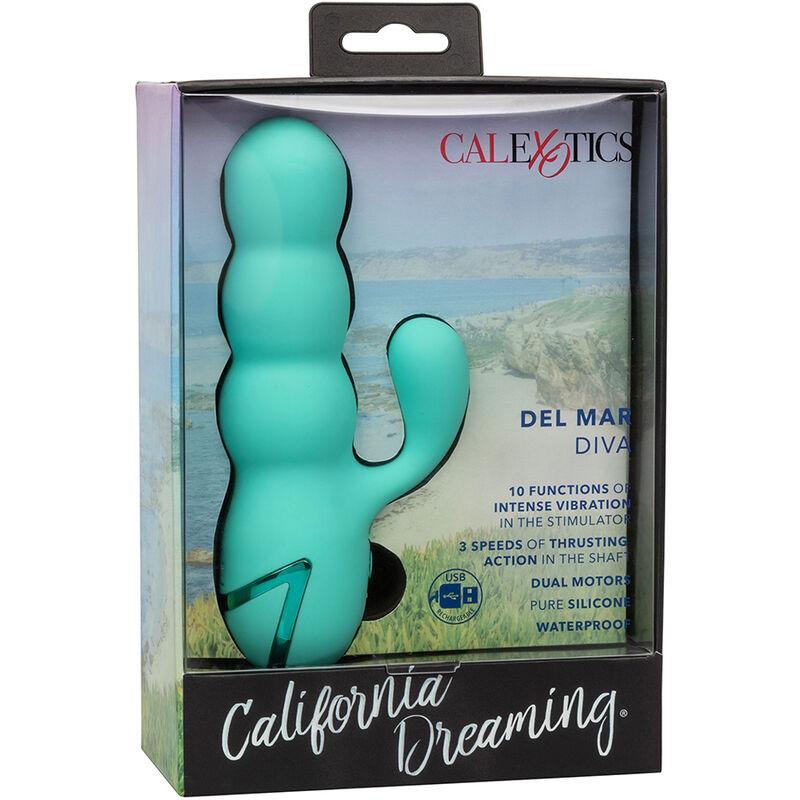California Exotics - Del Mar Diva Vibrator Rabbir Aqua Green By California Dreaming 12