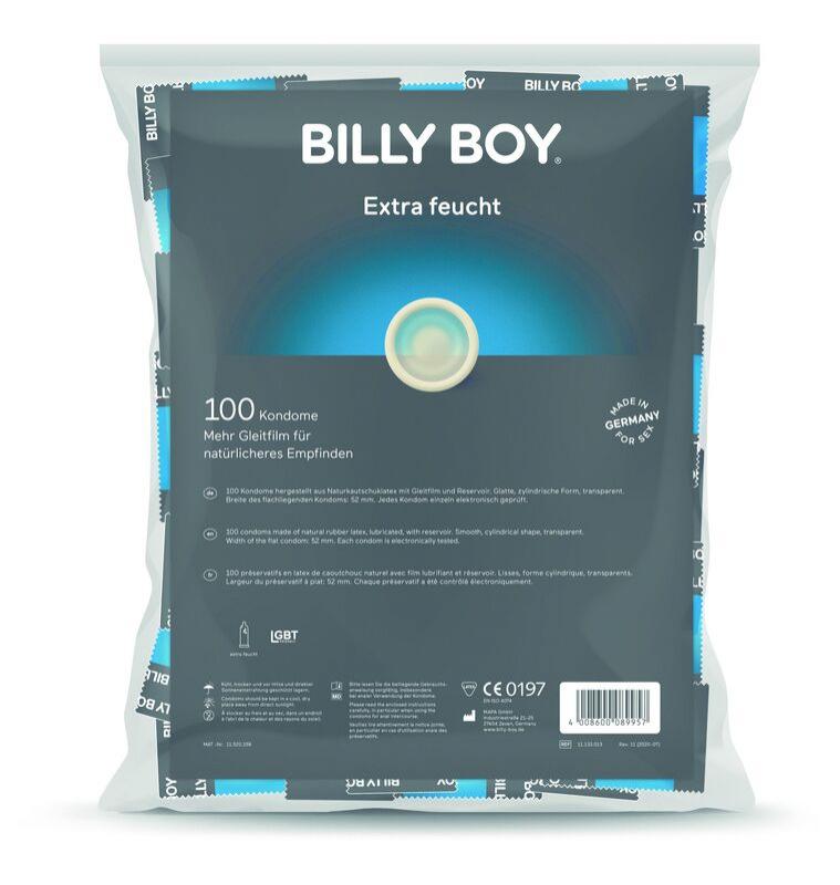 Billyboy Extra Lubricated Condoms Bag 100 Units