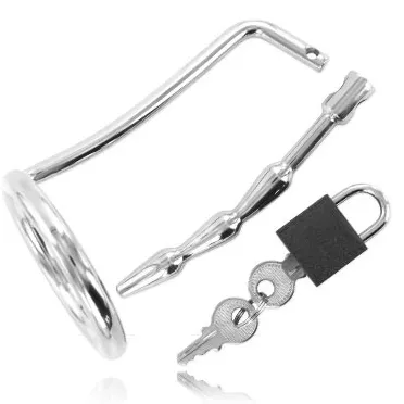 Metal Hard Chastity Cock Ring Uretral - Krúžok Na Penis