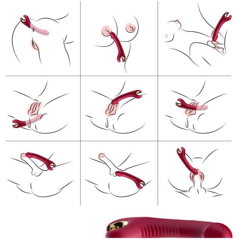 Armony - Prince Dildo Vibrator & Rotator Red