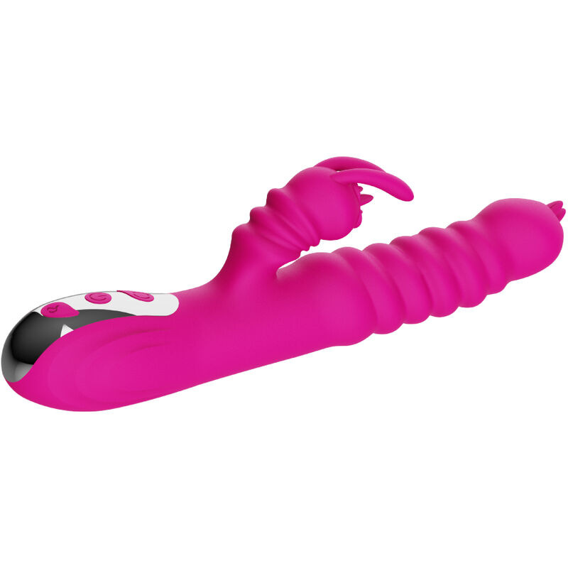 Armony - rabbit double tongue multifunction vibrator fuchsia heat effect 2