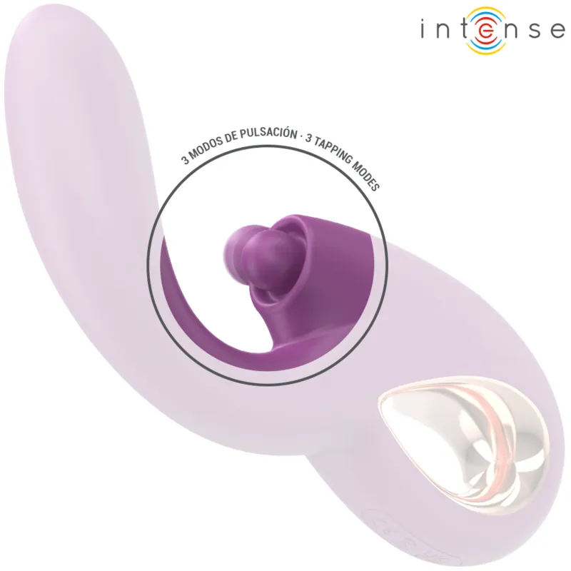 Intense - lali multifunction g-spot vibrator tapping & thrust & vibration purple 1