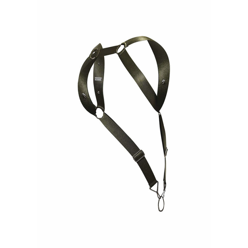 Mob - dngeon green straight back harness one size 6