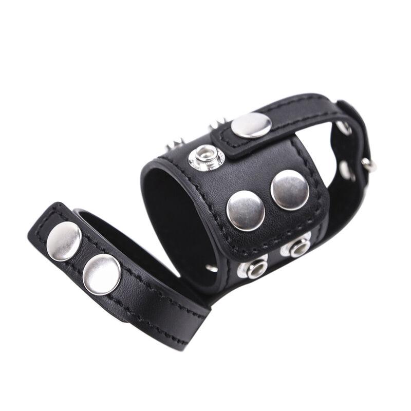 Ohmama Fetish Cock Cage With Ball Divide Strap 4