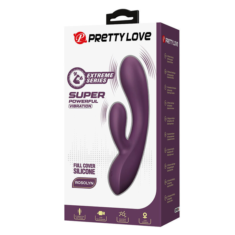 Pretty love - rosolyn rechargeable rabbit vibrator 10 functions 2