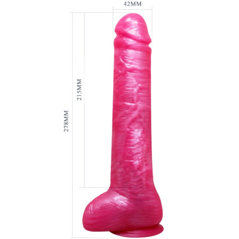 Dong Realistic Dildo Suction Cup Pink 4