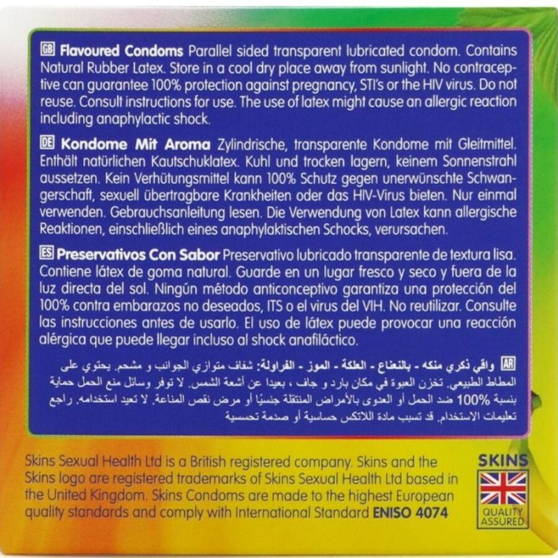 Skins - multi flavors premium condoms pack 4 3
