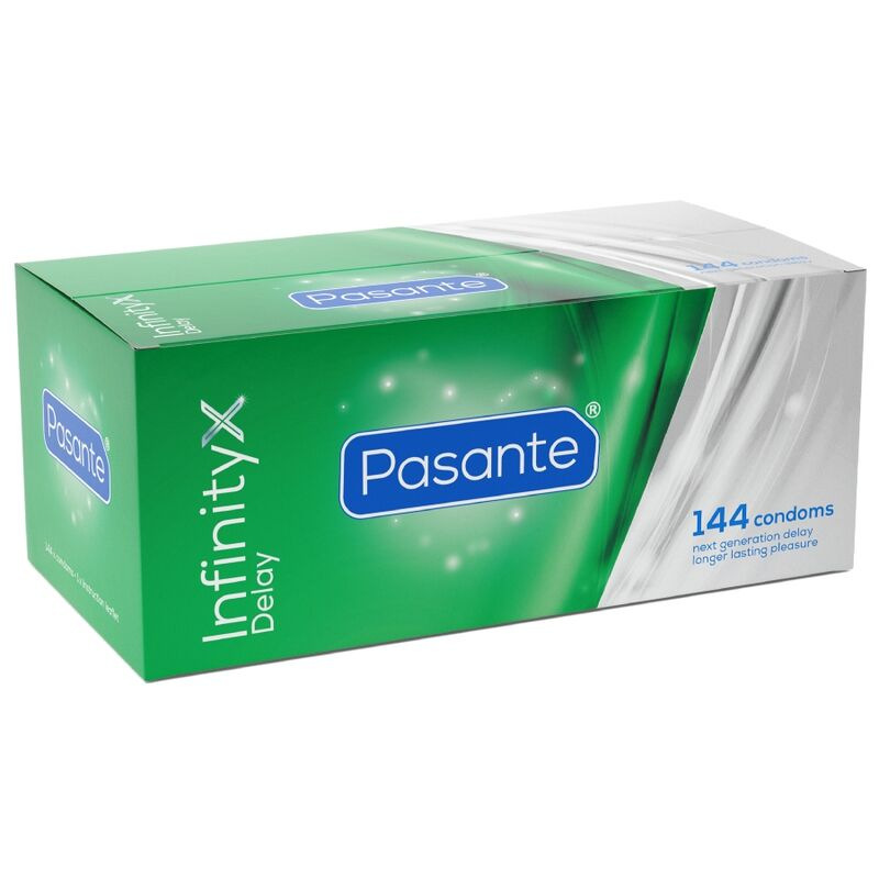 Pasante - delay infinity condoms box 144 units