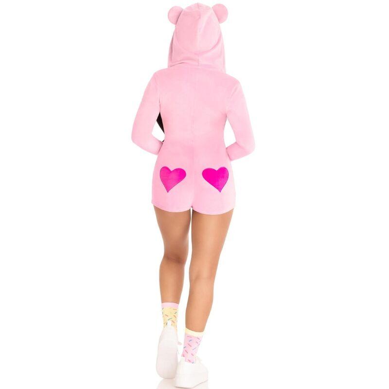 Leg avenue - teddy bear velvet bodysuit pink s 7