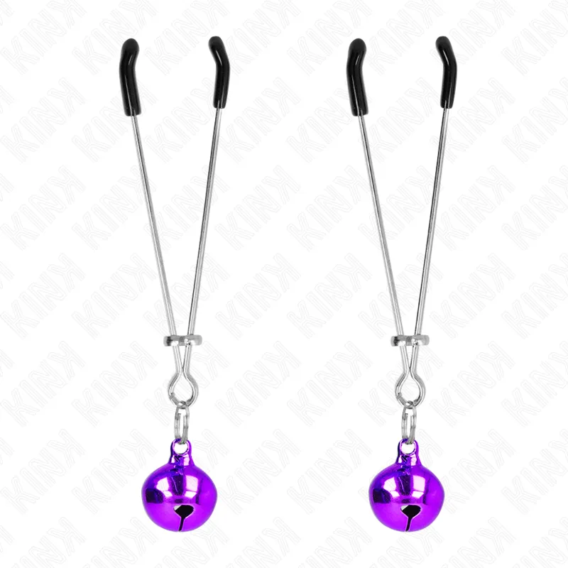 Kink - Thin Bell Nipple Clamps Purple 7 Cm