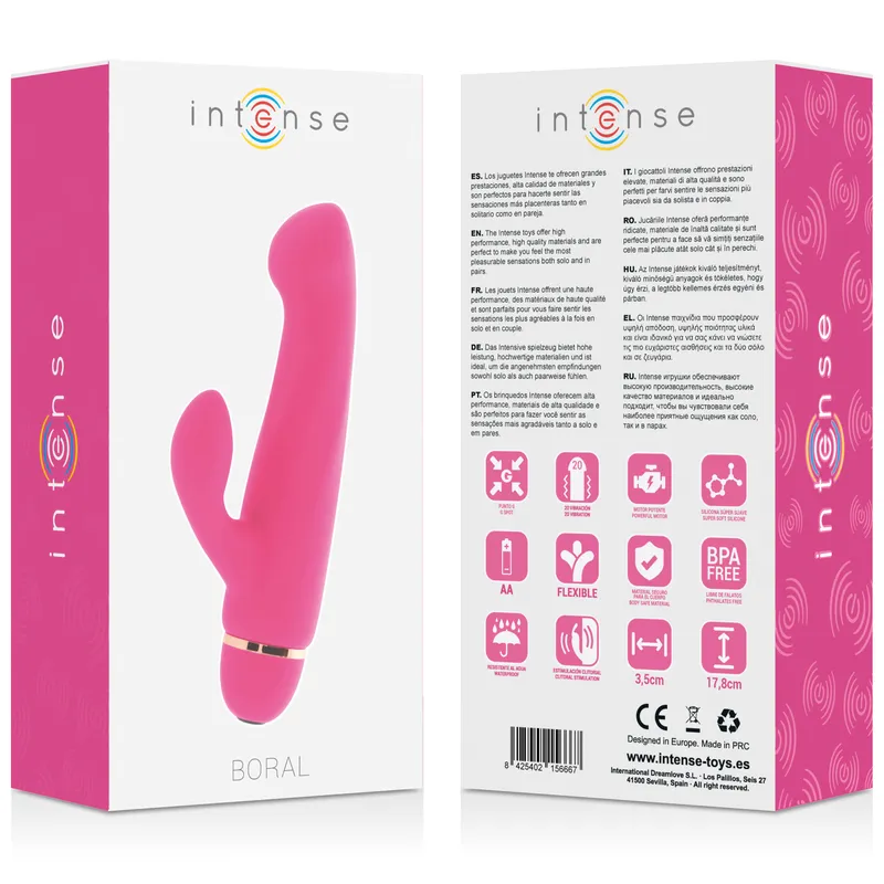 Intense Boral 20 Speeds Silicone Pink 4