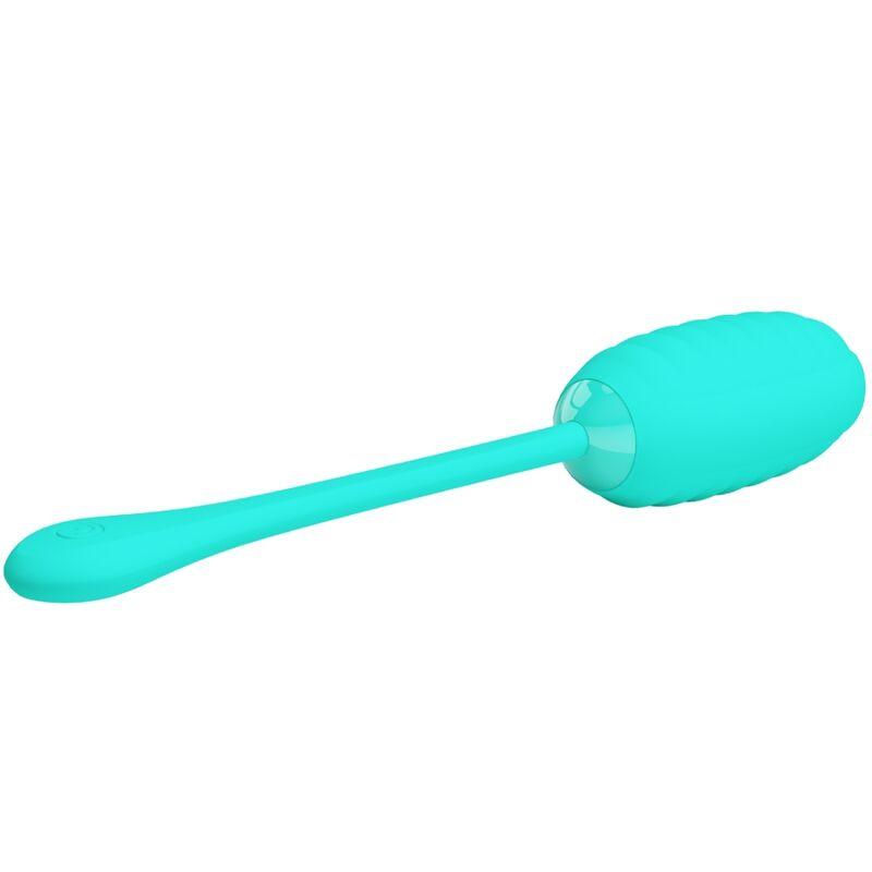 Pretty Love - Kirk Rechargeable Vibrating Egg Aqua Green 3