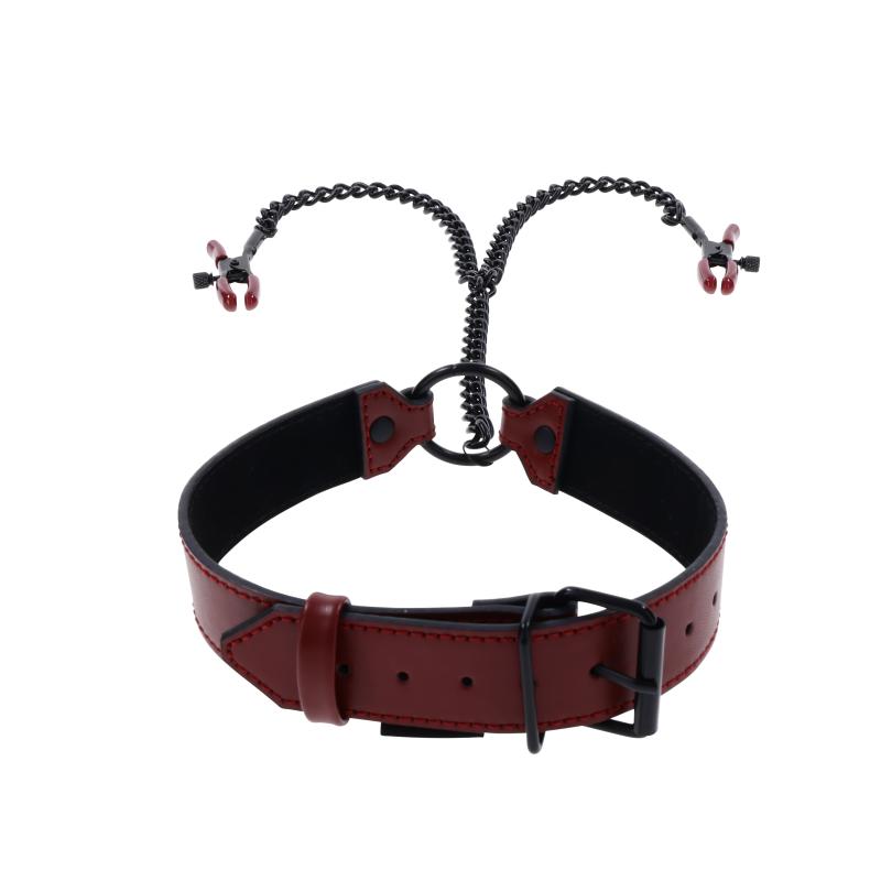 Sportsheets - Saffron Collar With Nipple Clamps 9