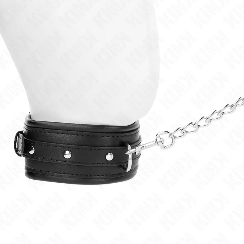 Kink - Necklace With Shiny Buckle Strap 65 Cm 48.5 Cm X 5.3 Cm