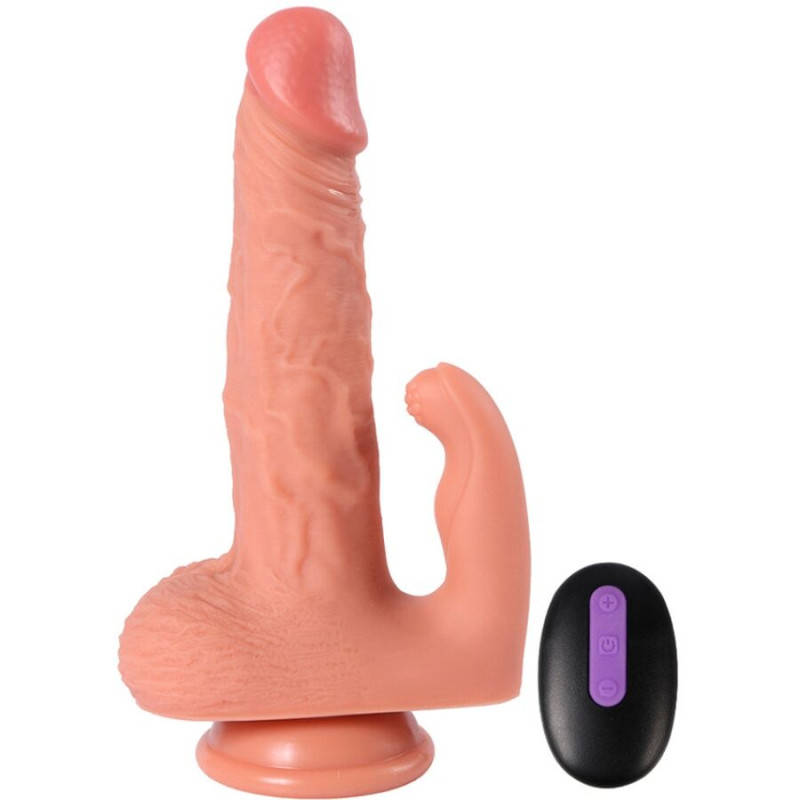 Shequ - hayden dildo and clitoris stimulator with vibration and remote control 16 cm 3