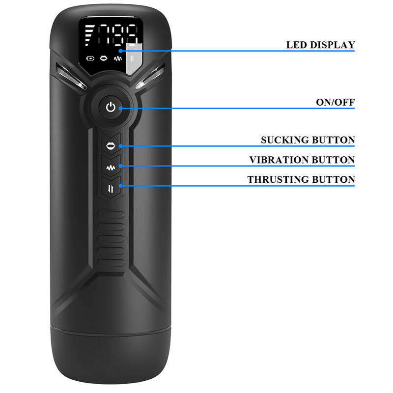 Pretty love - aetola multifunction automatic masturbator with handle black 9