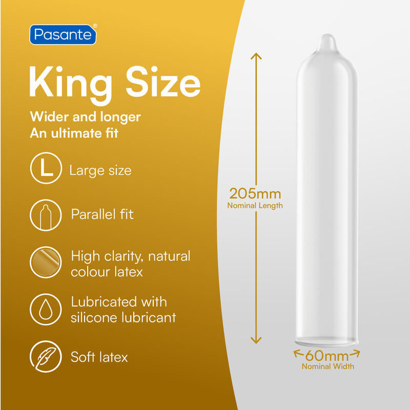Pasante - kondómy king size box 144 ks 2