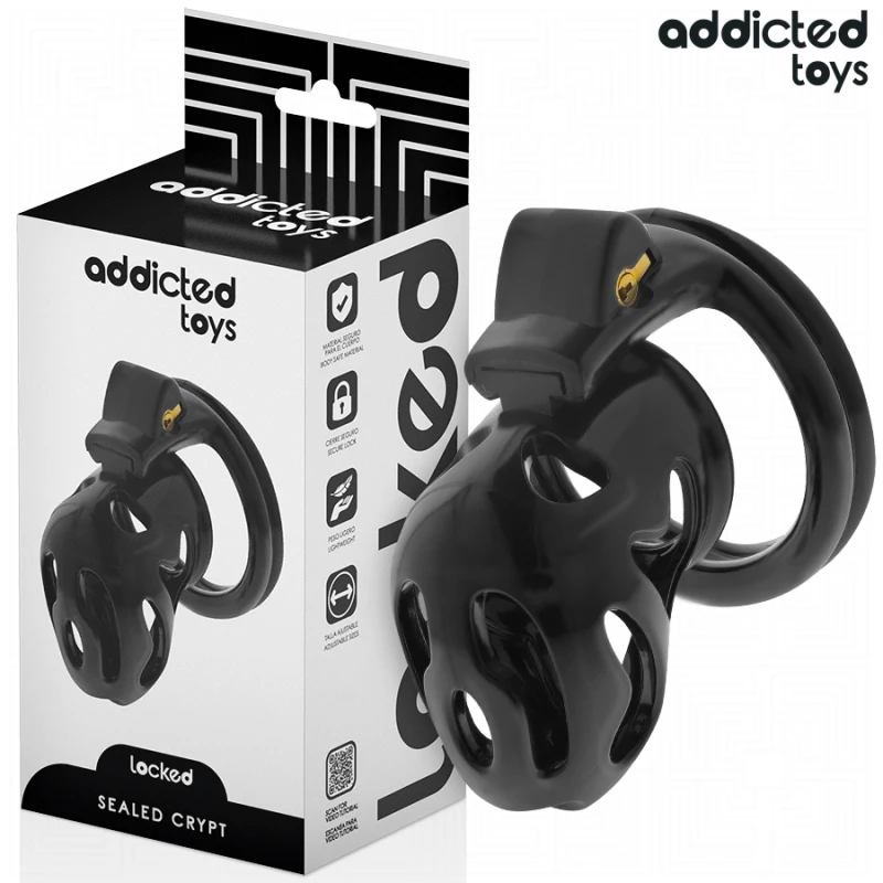 Addicted toys locked - sealed crypt penis cage 8 cm