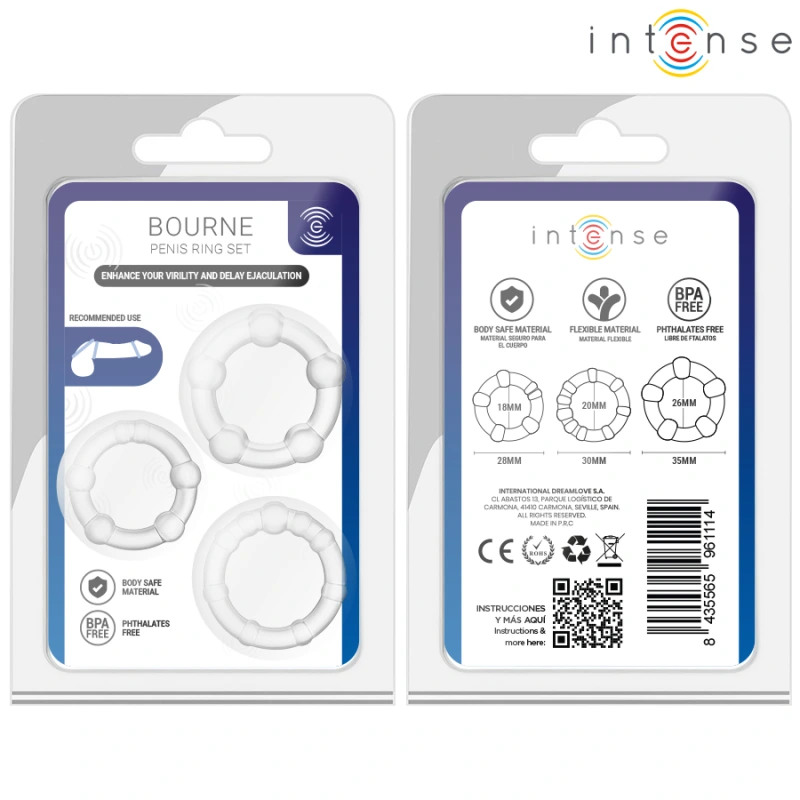 Intense - bourne set of 3 penis ring 4