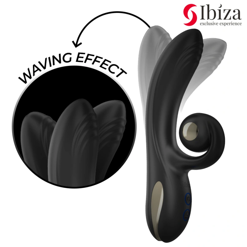 Ibiza - twister vibrator with curve stimulator and vibro-rotation 2