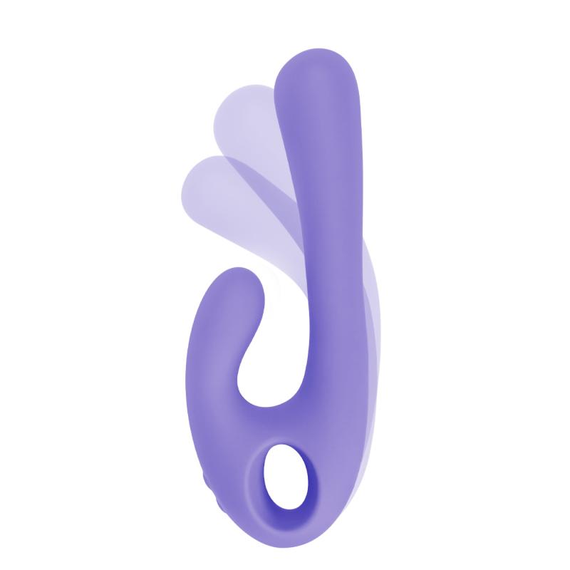 Nomi Tang - Flex Bi Bendable Dual Stimulation Vibrator Purple