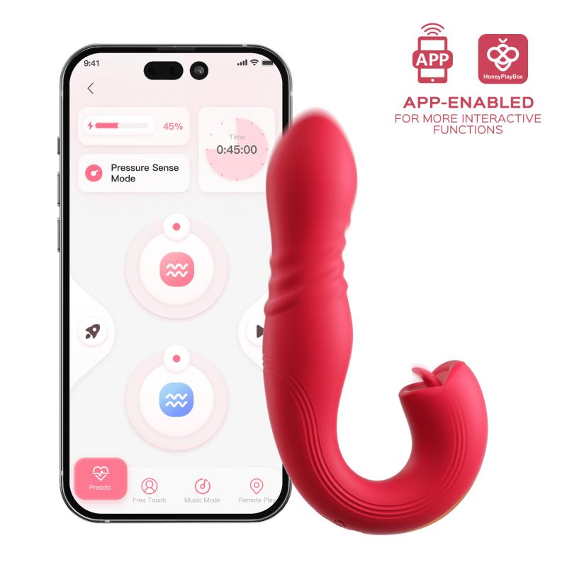 Honeyplaybox - Joi Thrust 2 Pressure Sensing App Controlled Thrusting G-Spot Vibrator & To 3