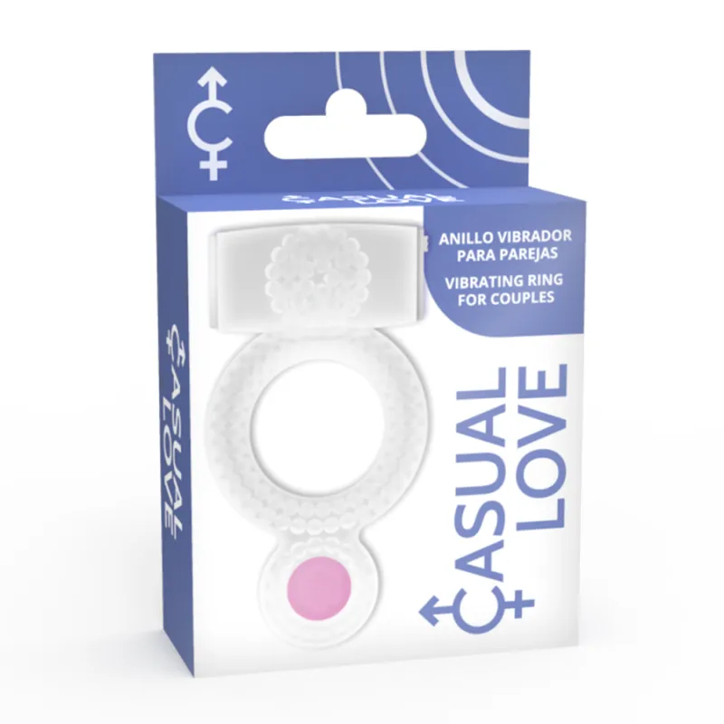 Casual Ring Vibrating Double Pleasure Transparent 3